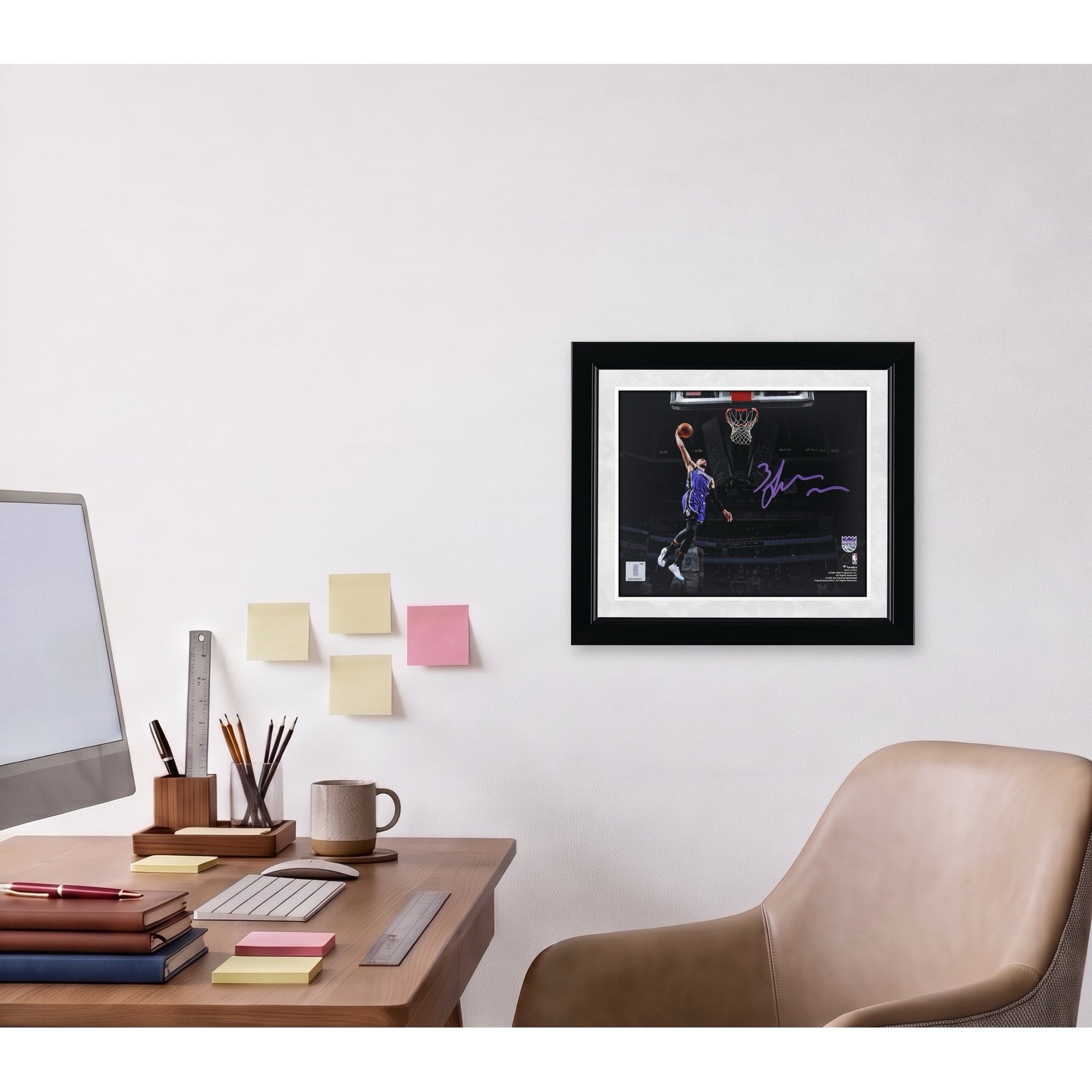 Zach LaVine Sacramento Kings Autographed 8" x 10" Dunking Spotlight Photograph