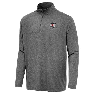 Sacramento Republic FC Antigua Hunk Quarter-Zip Pullover - Heather Black