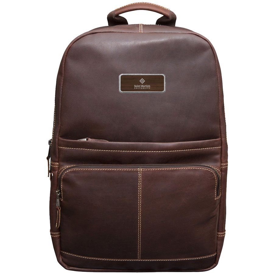 Brown Saint Martin's Saints Logo Plate Kannah Canyon Backpack