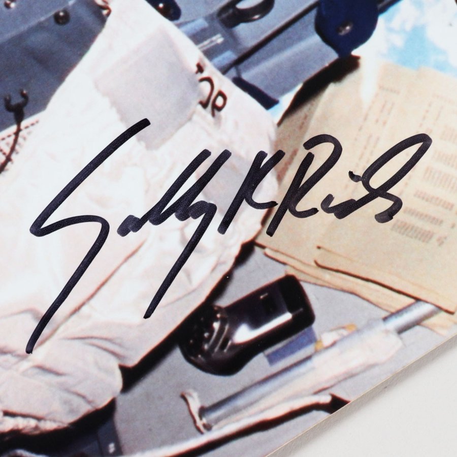 Sally Ride Signing Signature Sally Ride Nasa Patch