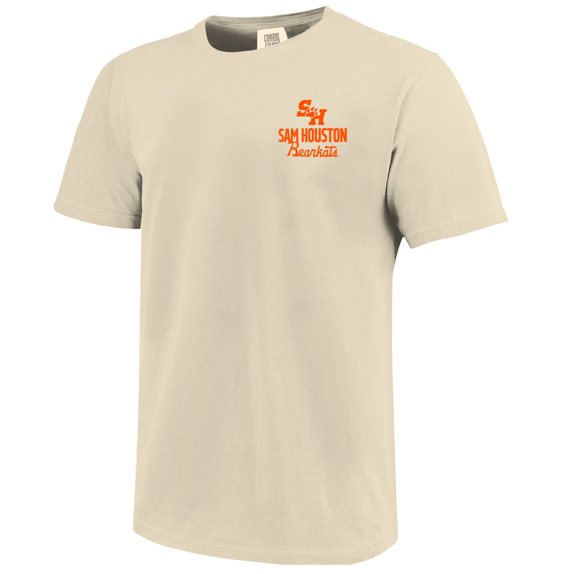 T-shirt crème pour homme avec logo de la mascotte des Houston State Bearkats