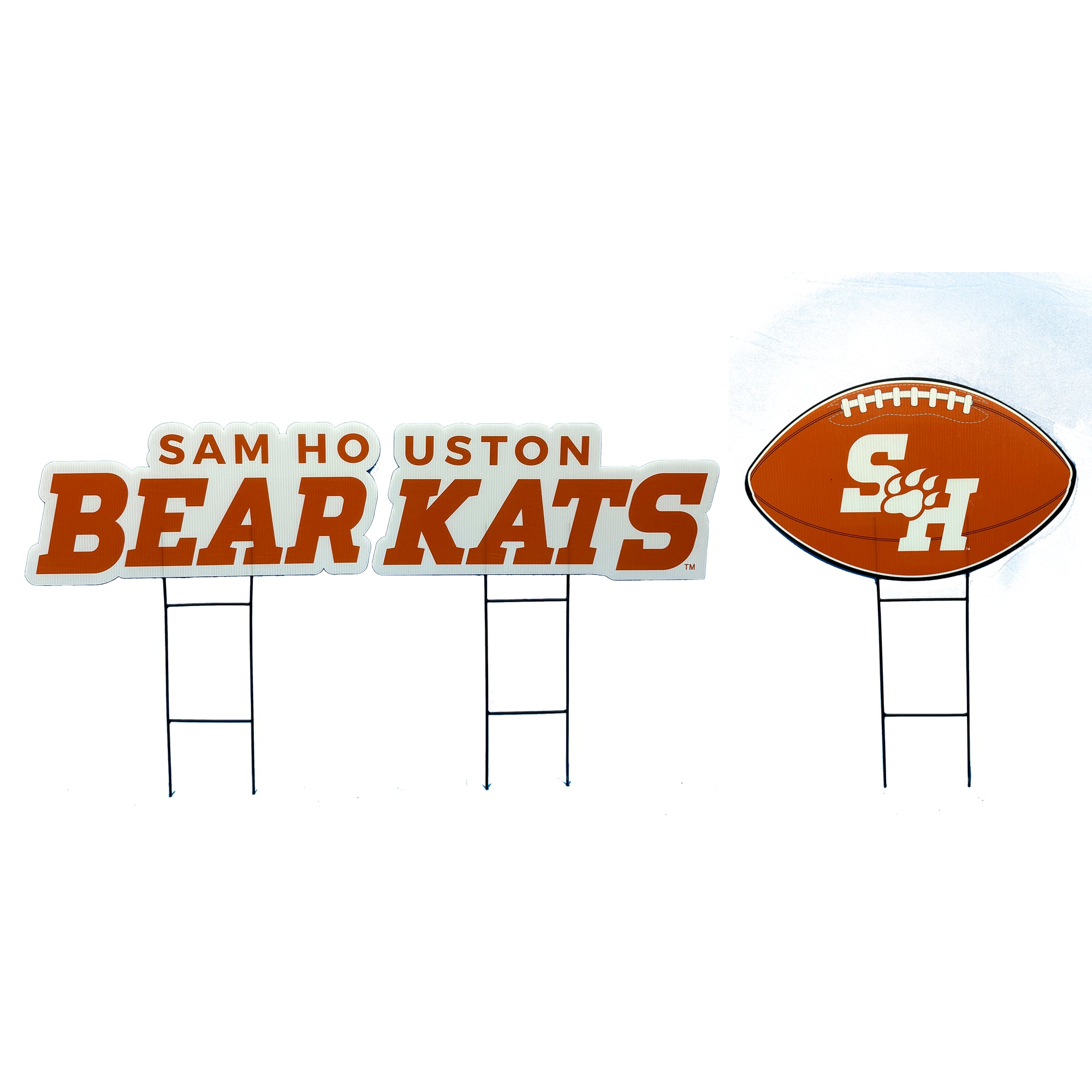 Pegasus Sam Houston State Bearkats Wordmark and Football Three-Piece ...