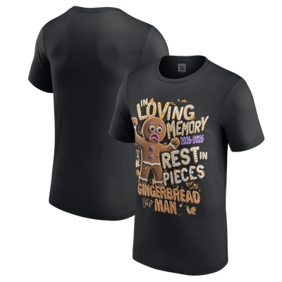 Sami Zayn Gingerbread In Loving Memory T-Shirt - Black