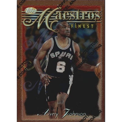 1996-97 Finest Refractors #32 Avery Johnson B