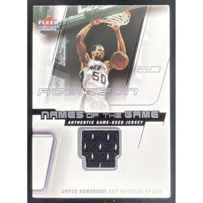 2002-03 Fleer Genuine Names of the Game Jerseys #NNO David Robinson