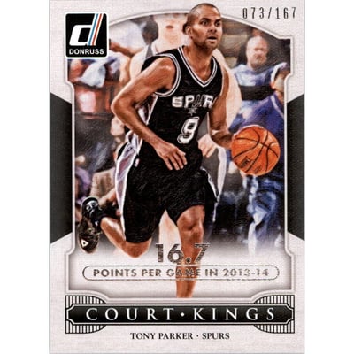 2014-15 Donruss Court Kings Stat Line Season #23 Tony Parker/167