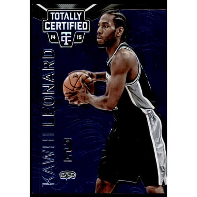 2014-15 Totally Certified Platinum Blue #90B Kawhi Leonard