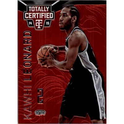 2014-15 Totally Certified Platinum Red #90B Kawhi Leonard