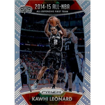 2015-16 Panini Prizm Prizms Silver #390 Kawhi Leonard ANBA