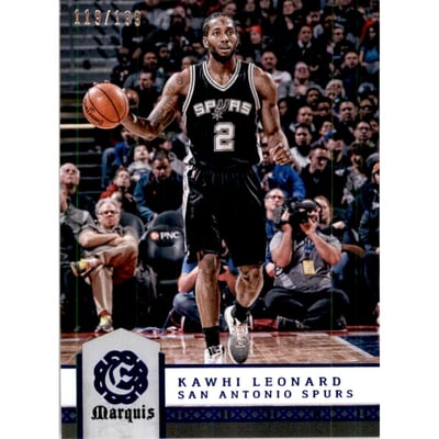 2016-17 Panini Excalibur Marquis #157 Kawhi Leonard