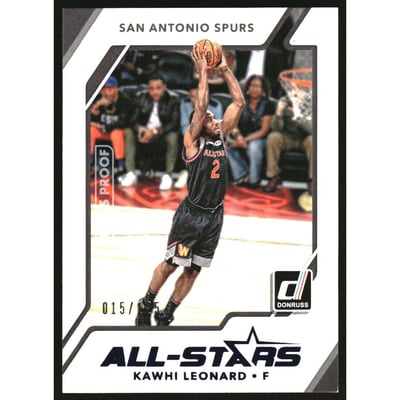 2017-18 Donruss All-Stars Press Proof Blue #4 Kawhi Leonard