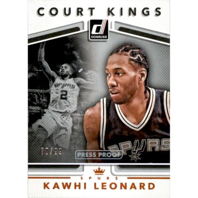 2017-18 Donruss Court Kings Press Proof Orange #28 Kawhi Leonard
