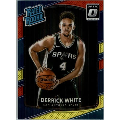 2017-18 Donruss Optic Mega Box Rated Rookie Red Yellow #172 Derrick White RR