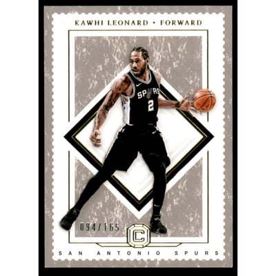 2017-18 Panini Cornerstones #124 Kawhi Leonard/165