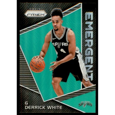 2017-18 Panini Prizm Emergent Prizms Green #25 Derrick White