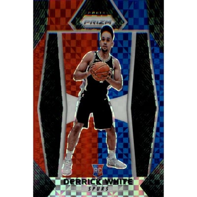 2017-18 Panini Prizm Prizms Red White and Blue #298 Derrick White
