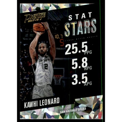2017-18 Prestige Stat Stars Crystal #10 Kawhi Leonard