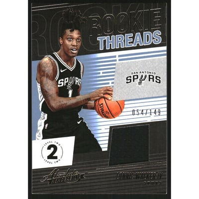 2018-19 Absolute Memorabilia Rookie Threads Level 2 #18 Lonnie Walker IV