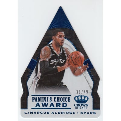 2018-19 Crown Royale Panini's Choice Blue #27 LaMarcus Aldridge