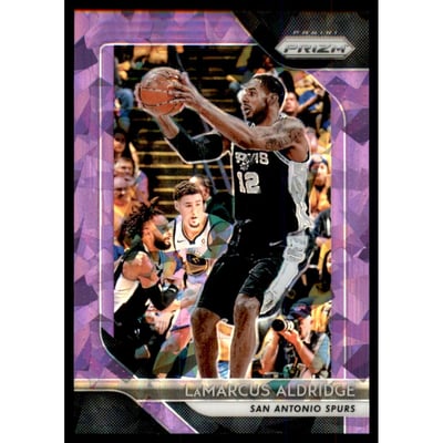 2018-19 Panini Prizm Prizms Purple Ice #291 LaMarcus Aldridge