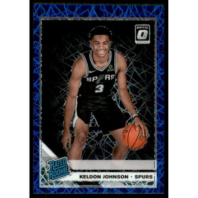 2019-20 Donruss Optic Blue Velocity #186 Keldon Johnson RR