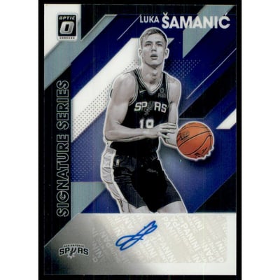 2019-20 Donruss Optic Signature Series Purple #91 Luka Samanic