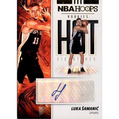 2019-20 Hoops Hot Signatures Rookies #19 Luka Samanic