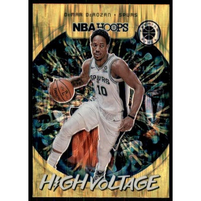 2019-20 Hoops Premium Stock High Voltage Flash #18 DeMar DeRozan
