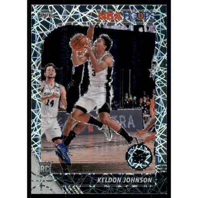2019-20 Hoops Premium Stock Prizms Silver Laser #224 Keldon Johnson