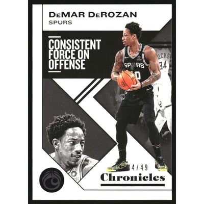 2019-20 Panini Chronicles Purple #23 DeMar DeRozan