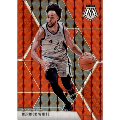 2019-20 Panini Mosaic Mosaic Choice Red Fusion #16 Derrick White