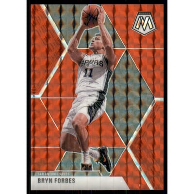 2019-20 Panini Mosaic Mosaic Choice Red Fusion #6 Bryn Forbes