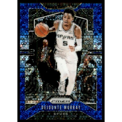 2019-20 Panini Prizm Prizms Fast Break Blue #138 Dejounte Murray