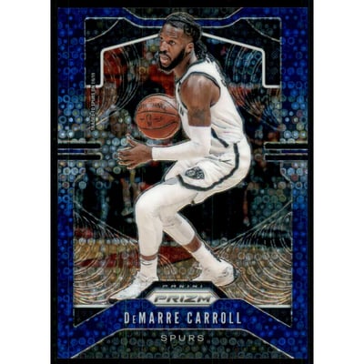 2019-20 Panini Prizm Prizms Fast Break Blue #82 DeMarre Carroll