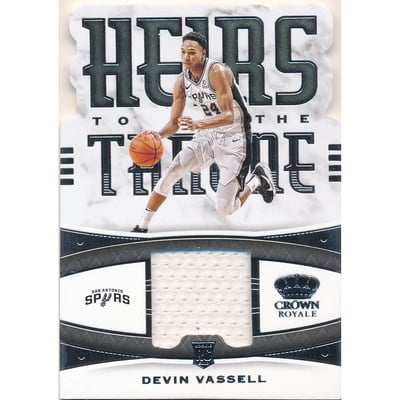 2020-21 Crown Royale Heirs to the Throne Materials #22 Devin Vassell