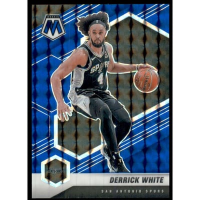 2020-21 Panini Mosaic Mosaic Blue #63 Derrick White