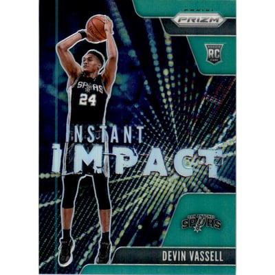 2020-21 Panini Prizm Instant Impact Prizms Green #17 Devin Vassell