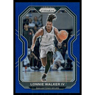 2020-21 Panini Prizm Prizms Blue #142 Lonnie Walker IV
