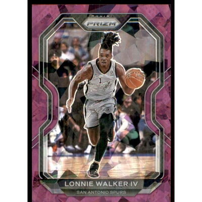2020-21 Panini Prizm Prizms Purple Ice #142 Lonnie Walker IV
