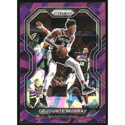 2020-21 Panini Prizm Prizms Purple Ice #153 Dejounte Murray