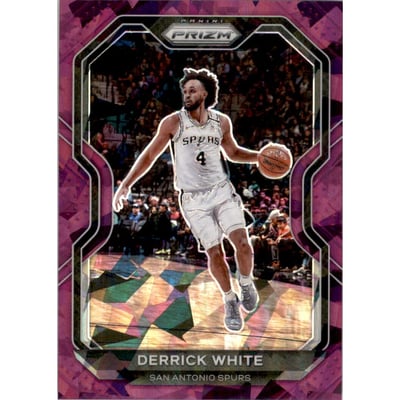 2020-21 Panini Prizm Prizms Purple Ice #174 Derrick White