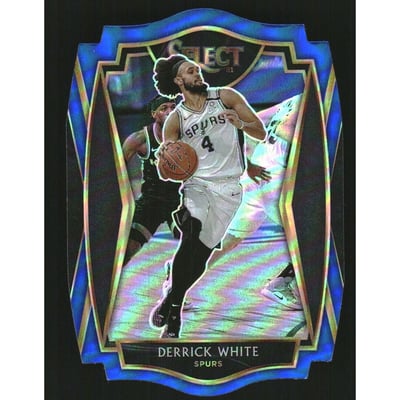 2020-21 Select Prizms Blue Die Cut #141 Derrick White