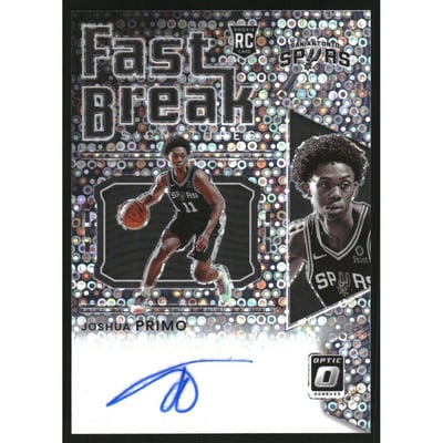 2021-22 Donruss Optic Fast Break Signatures #58 Joshua Primo