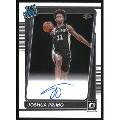 2021-22 Donruss Optic Rated Rookie Signatures #162 Joshua Primo