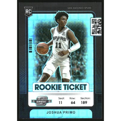 2021-22 Panini Contenders Optic Rookies Black Pandora #15 Joshua Primo