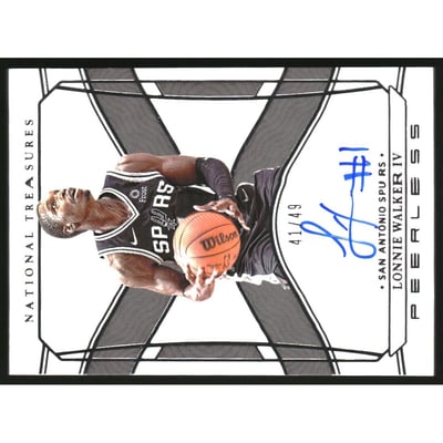 2021-22 Panini National Treasures Peerless Signatures #43 Lonnie Walker IV/49