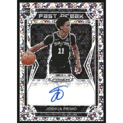 2021-22 Panini Prizm Fast Break Rookie Autographs #29 Joshua Primo