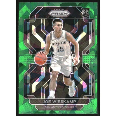 2021-22 Panini Prizm Prizms Green Ice #322 Joe Wieskamp