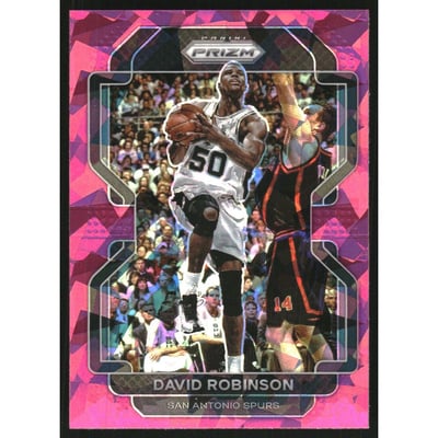 2021-22 Panini Prizm Prizms Pink Ice #242 David Robinson