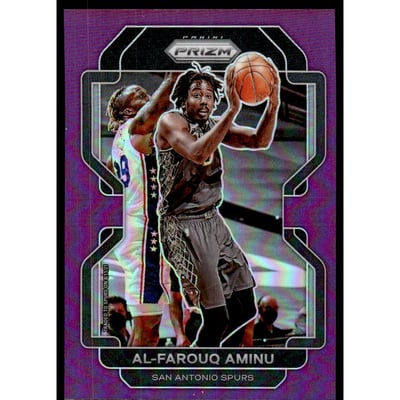 2021-22 Panini Prizm Prizms Purple #219 Al-Farouq Aminu